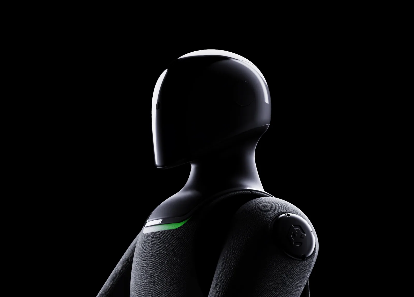 MARK One head and shoulders with its LED facial matrix